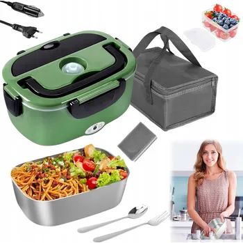 Svačinový box 3v1 ELEKTRICKÝ OHŘÍVAČ LUNCH BOX JÍDELNÍ BOX DO AUTA