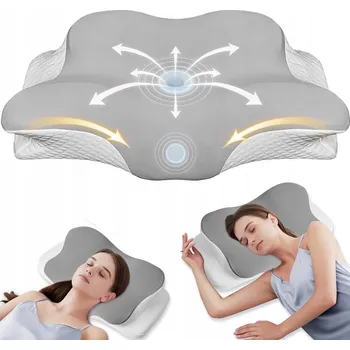 Polštář Ortopedický Polštář z paměťové pěny, ergonomický tvarovaný 62*41 cm