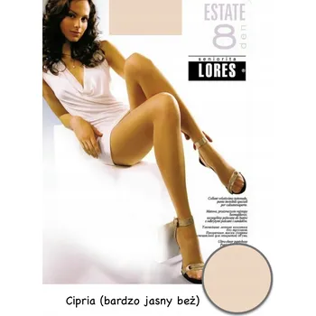 Dámské punčochy Punčocháče hladké Lores Estate 8 den 8den béžové Cipria velikost 2