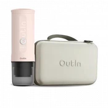 Kávovar Outin Nano Portable Espresso Machine – Rose Quartz + cestovní obal