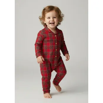 Kojenecké oblečení Sinsay - Bavlněný kojenecký overal - červená - 631EM-33X - 631EM-33X-62