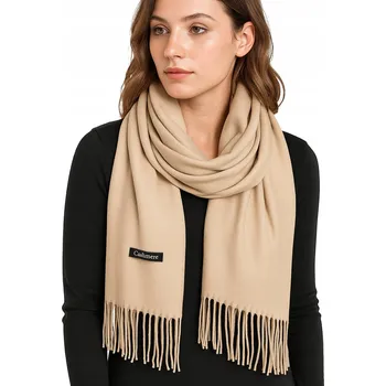 Šála DÁMSKÁ ŠÁLA HLADKÁ BÉŽOVÁ