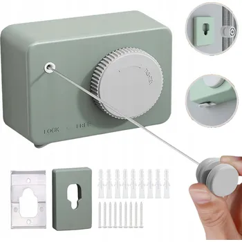 VYSOUVACÍ SUŠÁK NA PRÁDLO PŘENOSNÁ ŠŇŮRA NA PRÁDLO DO INTERIÉRU 4,2 M