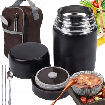 Termoska OBĚDOVÝ TERMOSKA S VAKUOVOU IZOLACÍ, 12 HODIN TEPLÝ/STUDENÝ