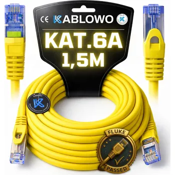 Síťový kabel LAN KABEL SÍŤOVÝ RJ45 CCA ETHERNET CAT.6A S/FTP 1,5M LANBERG