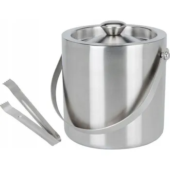 Nádoba na led Nádoba na led, kbelík s kleštěmi, ocelová