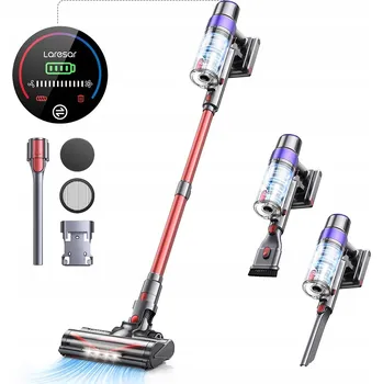 Vysavač Tyčový vysavač Laresar Elite V8 48Kpa 500W stříbrná/šedá