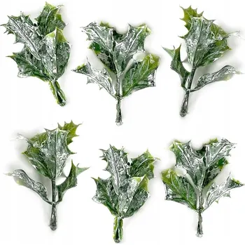 Obraz Dekorativní bělené listy cesmíny Dpcraft 6 Ks