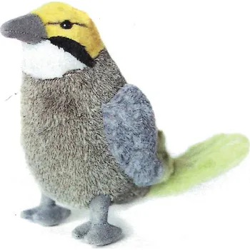 plyšák Plyšový pták bulbul sláma 20 cm - plyšové hračky