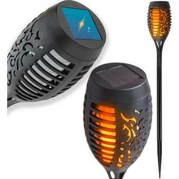 Venkovní osvětlení Solární LED zahradní lampa – přírodní pochodeň ve vaší zahradě! 2 KUSY