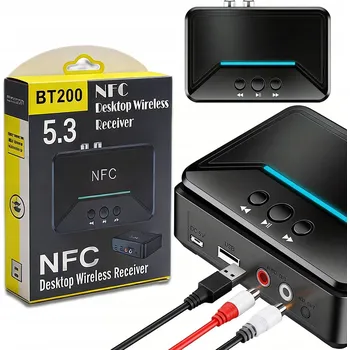 Bluetooth adaptér BLUETOOTH ADAPTÉR PŘIJÍMAČ A VYSÍLAČ BT 5.3 AUX RCA JACK 3.5 mm