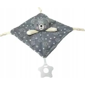 Obraz NEW BABY MILUŚ, 25 x 25 cm, medvídek, šedý