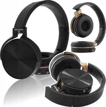 Sluchátka Bezdrátová sluchátka na uši bluetooth pro běhání, lehká s MP3 přehrávačem a rádiem