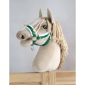 Hobby horsing Nastavitelná ohlávka pro koně Hobby Horse A3 zelená