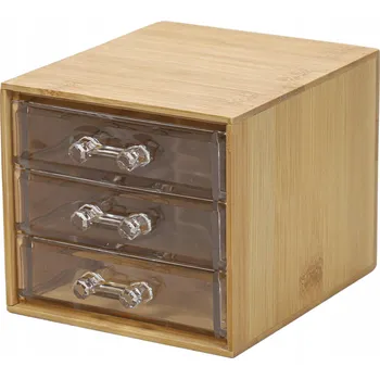 Úložný box ORGANIZÉR NA KOSMETIKU s ŠUPLÍKY na drobnosti