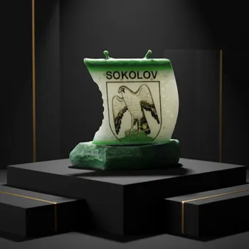 Svíčka Svíčka Lodička s logem Sokolov – ručně vyráběná v Královském ...