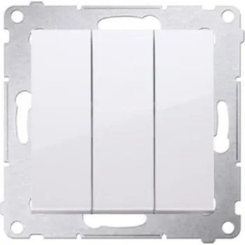 vypínač Simon 54 Trojitý vypínač bílý DW31.01/11