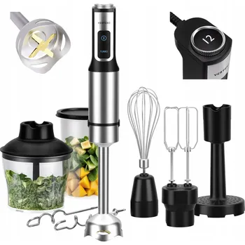 Tyčový mixér Vertenz Titan 60 1500 W stříbrný/šedý