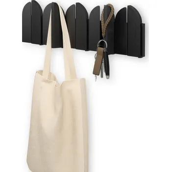 Věšák Výklopný nástěnný věšák Umbra Saloom - černý černá