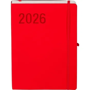 Kalendář Knižkový kalendář 2026 B5 Antra červený