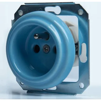 Elektrická zásuvka JLM Modrá nástěnná Elektrická Zásuvka