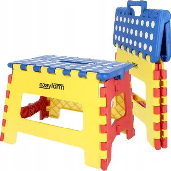 Taburet, stolička, skládací, protiskluzová židle plošina schůdek 150 kg 22 cm