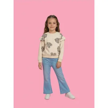 Dívčí džíny Sinsay - Rozšířené džíny - modrá - 908DV-50J - 908DV-50J-104