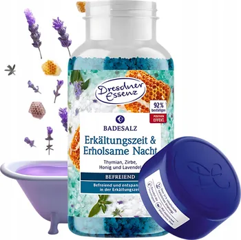 Koupelová sůl DRESDNER ESSENZ Relaxační sůl do koupele RELAX A SPÁNEK 600g