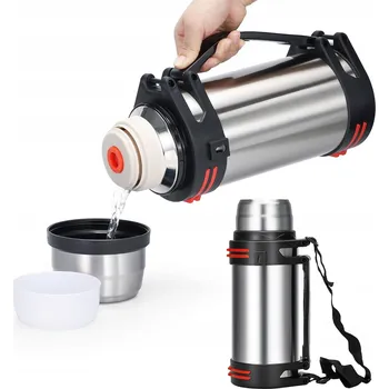 Termoska 3000ML TERMOSKA TURYSTYCZNY S POPRUHEM TERMOHRNEK Z NEREZOVÉ OCELI