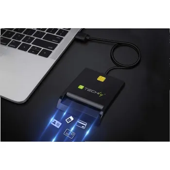 Čtečka paměťových karet Techly Čtečka čipových karet USB-A