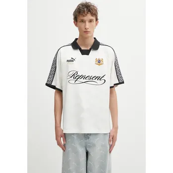 Pánská móda Polo tričko Puma x REPRESENT, XL, béžová, 01X