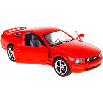 autíčko FORD MUSTANG 2006 KOVOVÝ MODEL KINSMART 1:34 ČERVENÝ