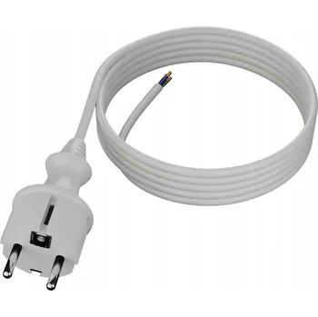 elektrický kabel Připojovací kabel 4m s rovnou zástrčkou 250V 16A 3x1 mm2 IP44 H05VV-F