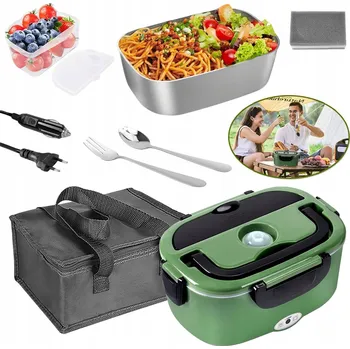 Jídlonosič ELEKTRICKÝ OBĚDOVÝ BOX TERMOS OHŘÍVAČ JÍDLA CESTOVNÍ 1,5L