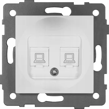 Elektrická zásuvka Internetová zásuvka do zdi TG ELECTRO bílá