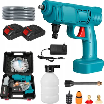 Vysokotlaký čistič AKUMULÁTOROVÁ BEZDRÁTOVÁ TLAKOVÁ MYČKA PISTOLE S 5M HADICÍ + TRYSKY