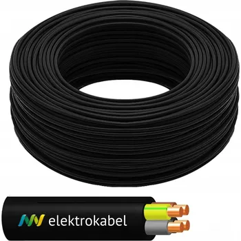 elektrický kabel Zemní kabel YKY 4x1,5 0,6/1 kV NYY-J/O - 1 metr