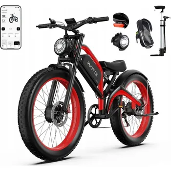 Elektrický skútr Duotts N26 elektrické kolo s dvěma motory 750W, 48V 20Ah baterie, rychlost 25 km/h, dojezd až 120 km