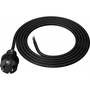 elektrický kabel Připojovací kabel 2m s rovnou zástrčkou 250V 16A 3x1,5 mm2 IP44 H05VV-F