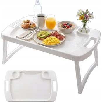 SKLÁDACÍ STOLEK 54x32 CM PODNOS NA SNÍDANI PODLOŽKA DO POSTELE