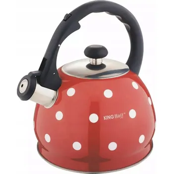 Varná konvice Tradiční ocelová Konvice Kinghoff 2 l bílá, černá, červená