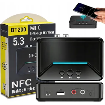 Bluetooth adaptér BLUETOOTH ADAPTÉR PRO VĚŽE, ZESILOVAČE HiFi AUX CHINCH JACK, PŘIJÍMAČ 5.3 NFC