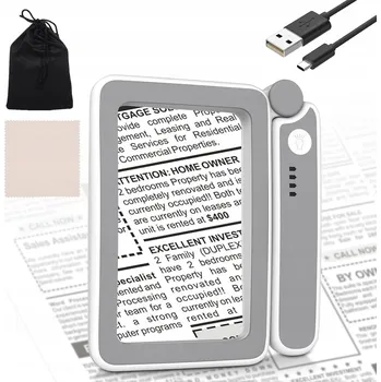 Lupa Ruční lupa na čtení Velká skládací lupa s podsvícením