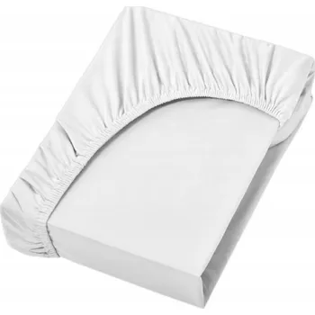 Prostěradlo PROSTĚRADLO S GUMOU JERSEY PARIS BAVLNA 200X220 + 25 CM BÍLÉ