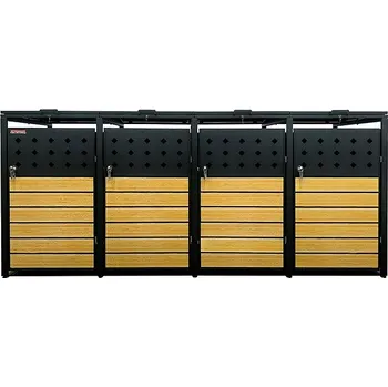 Popelnice SCORPION Přístřešek na popelnice D01GW4Z, antracit / hnědý