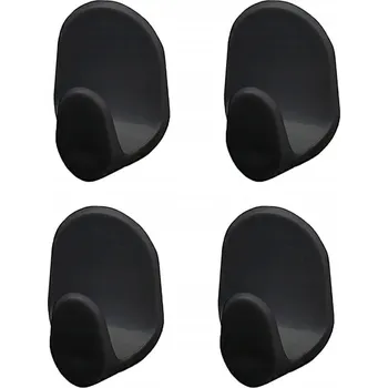 Věšák Háček bez vrtání Bisk černý