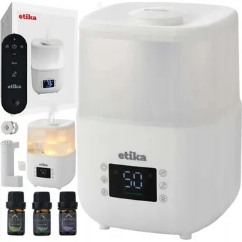 Zvlhčovač vzduchu ZVLHČOVAČ VZDUCHU 3v1 4L VLHKOMĚR AROMATERAPIE DIFUZÉR IONIZÁTOR BÍLÝ