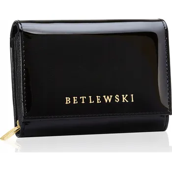 Peněženka Betlewski dámská peněženka z pravé kůže černá