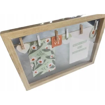 Obraz Velký rámeček na fotografii FLOAT Deco Frame 36,6x25 cm sklo béžový