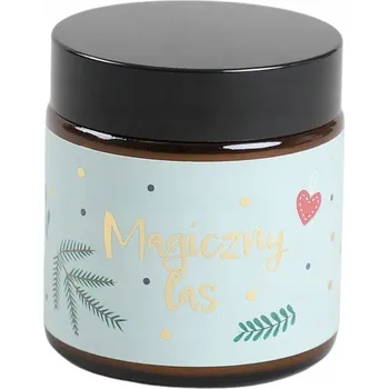 Svíčka Sójová vonná svíčka Magický les Hiskin 1 ks